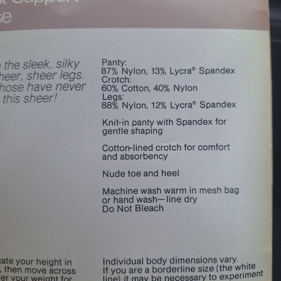 JCPenney Sheerest Support Pantihose Port Wine 19 Sandalfoot Average Nylon - Picture 7 of 8